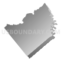 Knox township, Clearfield County, Pennsylvania (Gray Gradient Fill with Shadow)