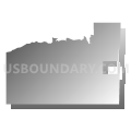 Conneaut township, Erie County, Pennsylvania (Gray Gradient Fill with Shadow)