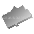 Erie city, Erie County, Pennsylvania (Gray Gradient Fill with Shadow)