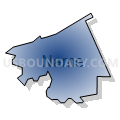 Girard borough, Erie County, Pennsylvania (Radial Fill with Shadow)