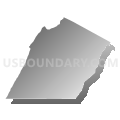 Southampton township, Bedford County, Pennsylvania (Gray Gradient Fill with Shadow)