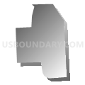 Mansfield borough, Tioga County, Pennsylvania (Gray Gradient Fill with Shadow)