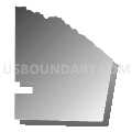 Union township, Jefferson County, Pennsylvania (Gray Gradient Fill with Shadow)