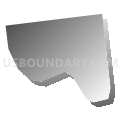 Port Clinton borough, Schuylkill County, Pennsylvania (Gray Gradient Fill with Shadow)