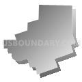 Plum township, Venango County, Pennsylvania (Gray Gradient Fill with Shadow)