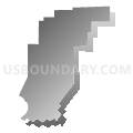 Richland township, Venango County, Pennsylvania (Gray Gradient Fill with Shadow)