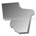 Laporte borough, Sullivan County, Pennsylvania (Gray Gradient Fill with Shadow)