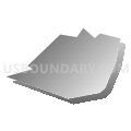 Utica borough, Venango County, Pennsylvania (Gray Gradient Fill with Shadow)