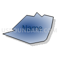 Utica borough, Venango County, Pennsylvania (Radial Fill with Shadow)
