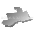 Downingtown borough, Chester County, Pennsylvania (Gray Gradient Fill with Shadow)