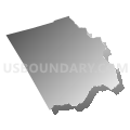 Highland township, Chester County, Pennsylvania (Gray Gradient Fill with Shadow)