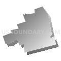 Cressona borough, Schuylkill County, Pennsylvania (Gray Gradient Fill with Shadow)