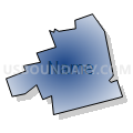 Cressona borough, Schuylkill County, Pennsylvania (Radial Fill with Shadow)