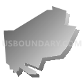 Long Branch borough, Washington County, Pennsylvania (Gray Gradient Fill with Shadow)