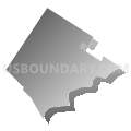 Taylor borough, Lackawanna County, Pennsylvania (Gray Gradient Fill with Shadow)