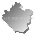 North Strabane township, Washington County, Pennsylvania (Gray Gradient Fill with Shadow)