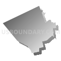 Catasauqua borough, Lehigh County, Pennsylvania (Gray Gradient Fill with Shadow)