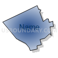 Catasauqua borough, Lehigh County, Pennsylvania (Radial Fill with Shadow)
