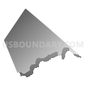 Shrewsbury township, Lycoming County, Pennsylvania (Gray Gradient Fill with Shadow)
