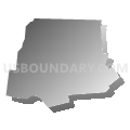 Muncy township, Lycoming County, Pennsylvania (Gray Gradient Fill with Shadow)