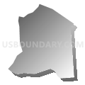 Montoursville borough, Lycoming County, Pennsylvania (Gray Gradient Fill with Shadow)