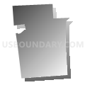 Burlington township, Bradford County, Pennsylvania (Gray Gradient Fill with Shadow)