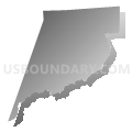Franklin township, Bradford County, Pennsylvania (Gray Gradient Fill with Shadow)