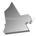New Berlin borough, Union County, Pennsylvania (Gray Gradient Fill with Shadow)