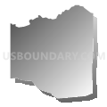 South Beaver township, Beaver County, Pennsylvania (Gray Gradient Fill with Shadow)