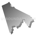 East Hanover township, Lebanon County, Pennsylvania (Gray Gradient Fill with Shadow)