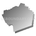 Gratz borough, Dauphin County, Pennsylvania (Gray Gradient Fill with Shadow)
