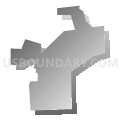Troy borough, Bradford County, Pennsylvania (Gray Gradient Fill with Shadow)