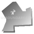 Troy township, Bradford County, Pennsylvania (Gray Gradient Fill with Shadow)