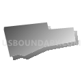 Williamstown borough, Dauphin County, Pennsylvania (Gray Gradient Fill with Shadow)