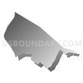 Duryea borough, Luzerne County, Pennsylvania (Gray Gradient Fill with Shadow)