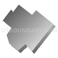 Souderton borough, Montgomery County, Pennsylvania (Gray Gradient Fill with Shadow)