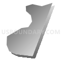 Benson borough, Somerset County, Pennsylvania (Gray Gradient Fill with Shadow)
