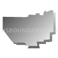 Indiana borough, Indiana County, Pennsylvania (Gray Gradient Fill with Shadow)