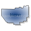 Indiana borough, Indiana County, Pennsylvania (Radial Fill with Shadow)