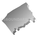 Beale township, Juniata County, Pennsylvania (Gray Gradient Fill with Shadow)