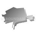 Thompsontown borough, Juniata County, Pennsylvania (Gray Gradient Fill with Shadow)