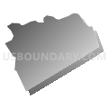 Turbett township, Juniata County, Pennsylvania (Gray Gradient Fill with Shadow)