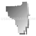 Jackson Center borough, Mercer County, Pennsylvania (Gray Gradient Fill with Shadow)