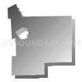 Sandy Lake township, Mercer County, Pennsylvania (Gray Gradient Fill with Shadow)