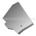 Union township, Centre County, Pennsylvania (Gray Gradient Fill with Shadow)