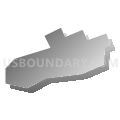 Penn borough, Westmoreland County, Pennsylvania (Gray Gradient Fill with Shadow)