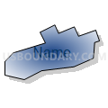 Penn borough, Westmoreland County, Pennsylvania (Radial Fill with Shadow)