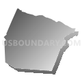 Blooming Grove township, Pike County, Pennsylvania (Gray Gradient Fill with Shadow)