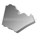 Shohola township, Pike County, Pennsylvania (Gray Gradient Fill with Shadow)