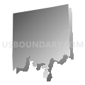 Porter township, Clarion County, Pennsylvania (Gray Gradient Fill with Shadow)